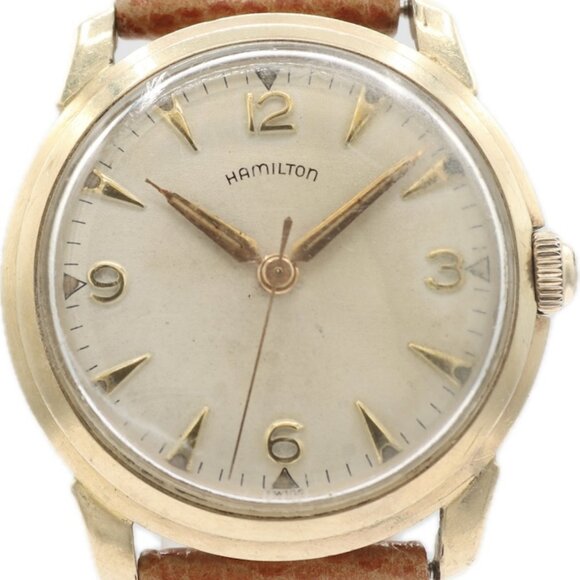 Vintage 32mm Hamilton Nautilus II Men's Mechanical Wristwatch 871 USA 10k RGP - Picture 1 of 4